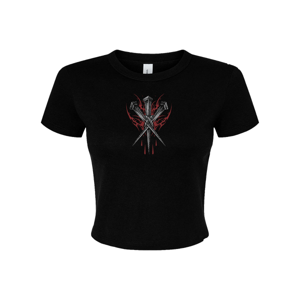 Pierced Faith Crop Top Tee // 100 Hours Only
